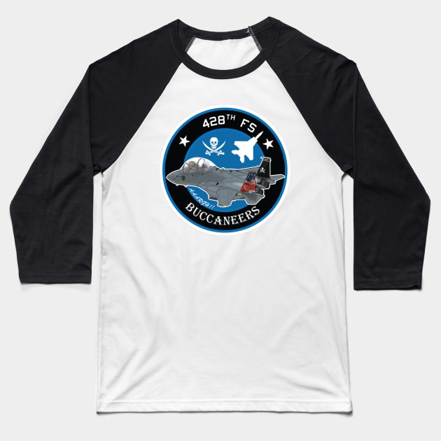 428th Fighter Squadron, RSAF F-15SG (5th Anniversary) Baseball T-Shirt by gubak76